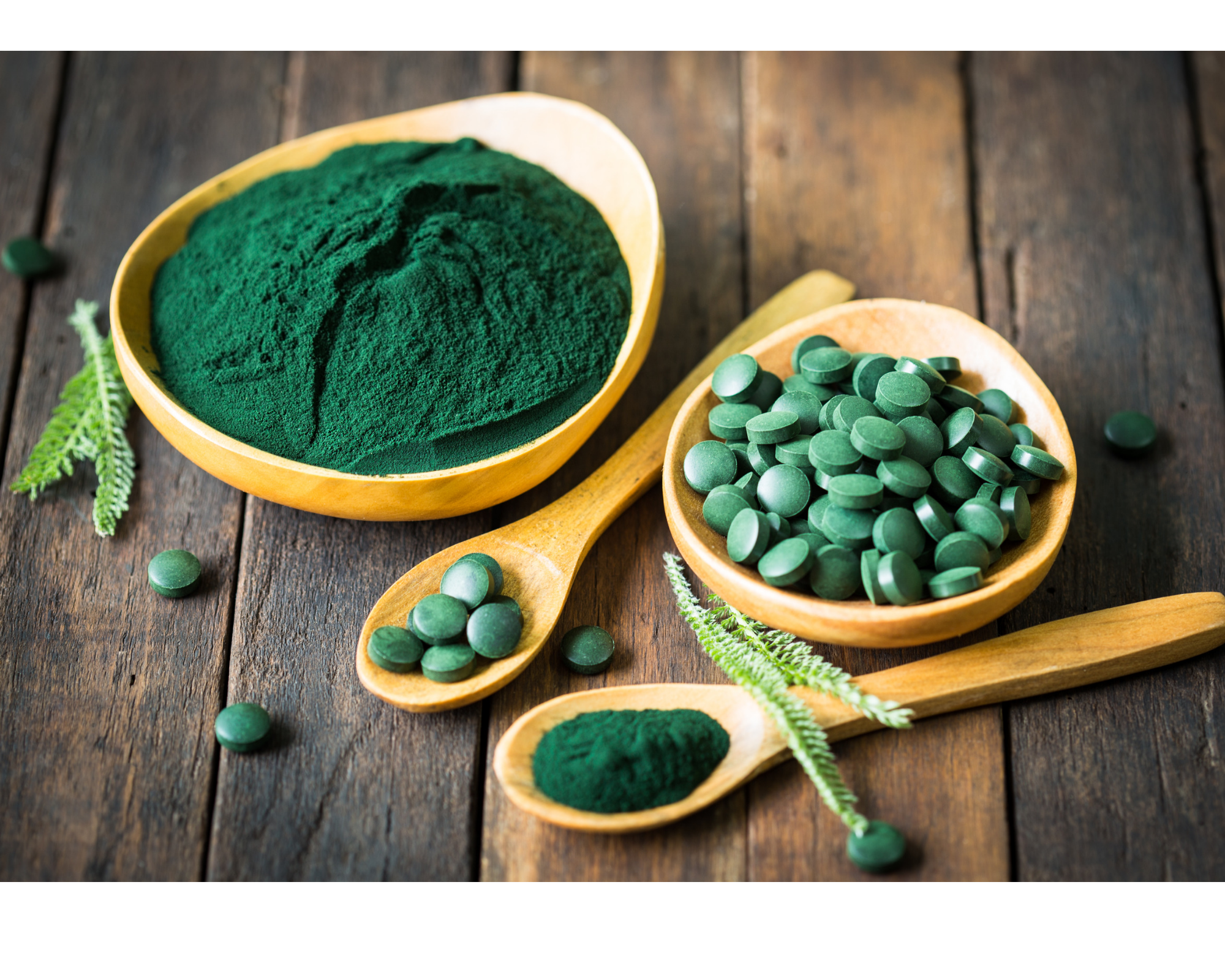 Chlorella is available in many forms, most predominently in powder and tablet form.