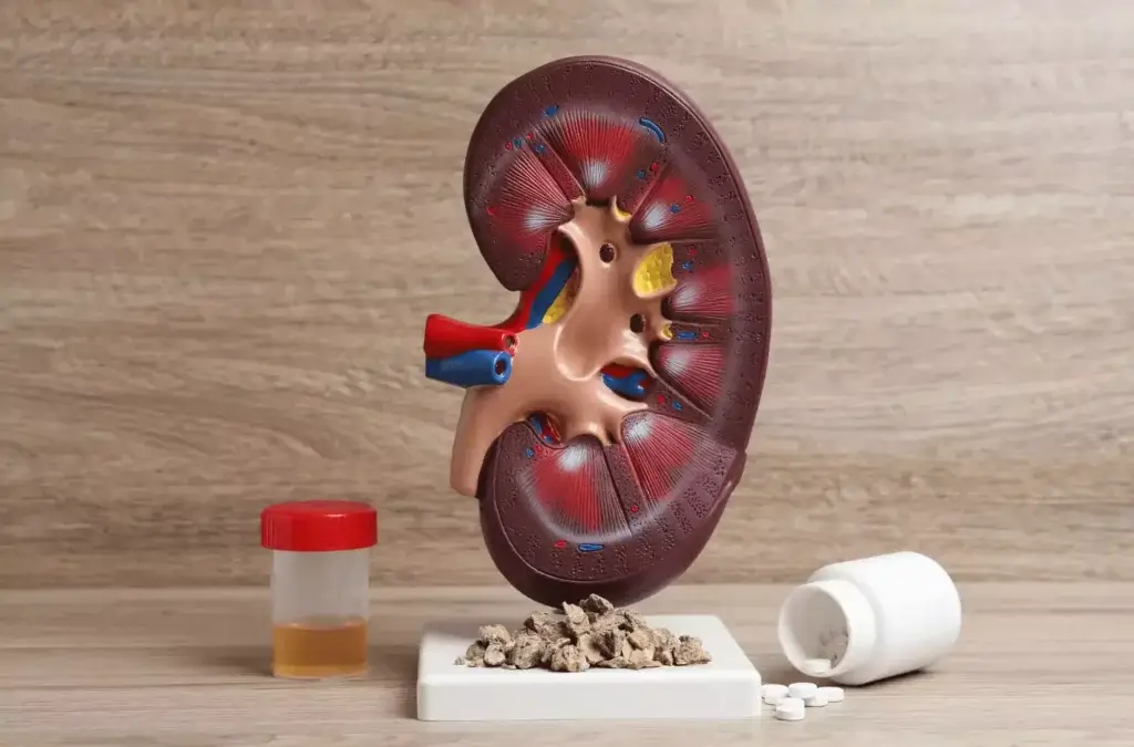 Poor kidney health can lead to painful kidney stones.